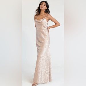 Dahlia Gemma Satin bridesmaid dress in size 0